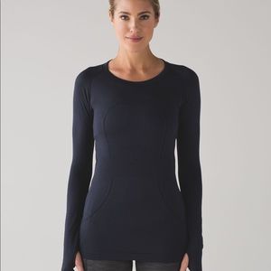 Lululemon Navy Swiftly Tech Long Sleeve Shirt